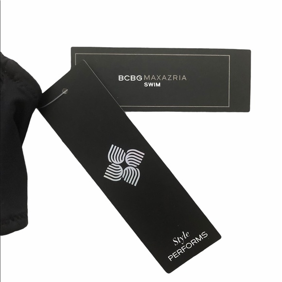 NWT BCBGMaxAzria sexy black bikini top & bottoms S - Picture 7 of 14